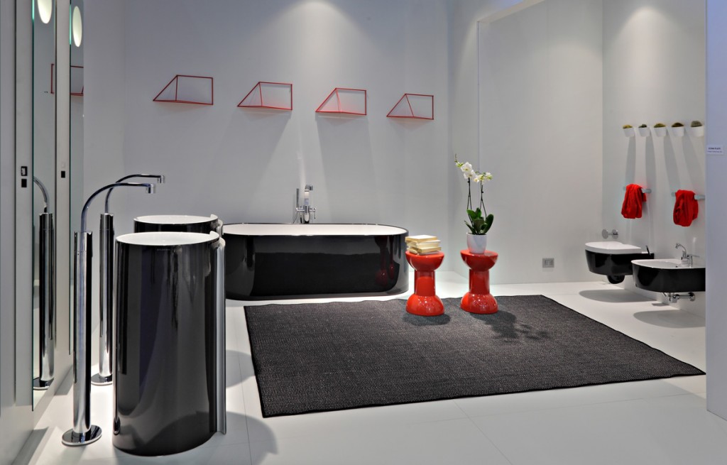 Bagno bianco e nero